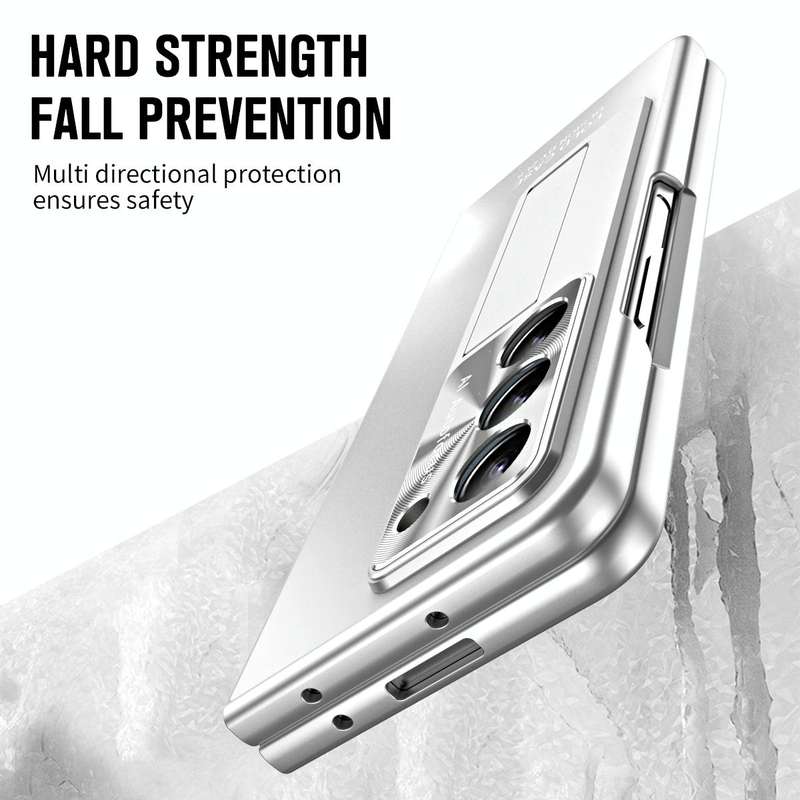 For Samsung Galaxy Z Fold5 5G Integrated AG Matte Folding Phone Case(Silver)