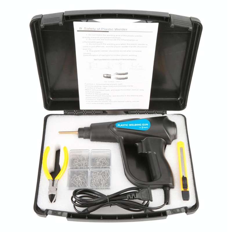 70W Hot Stapler Plastic Welding Machine Car Bumper Repair Kit Plier, US Plug