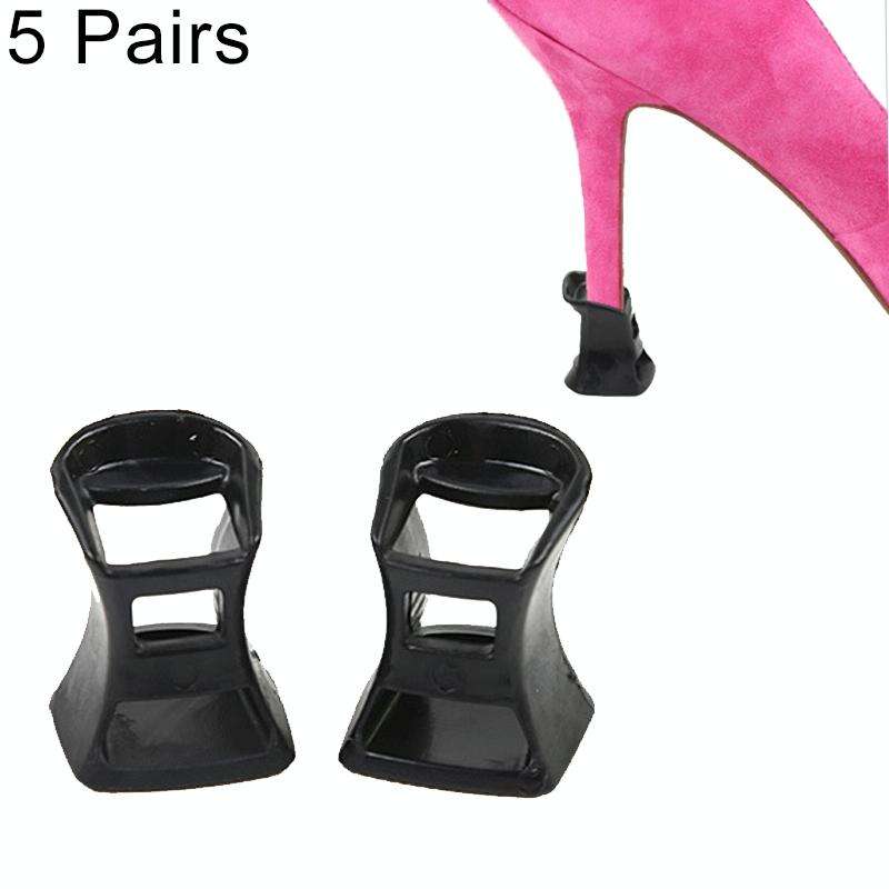5 Pairs Hard Wearing Anti-slip PVC StoppersShoes High Heel Cover Protectors, Size: M ,Random Colo...