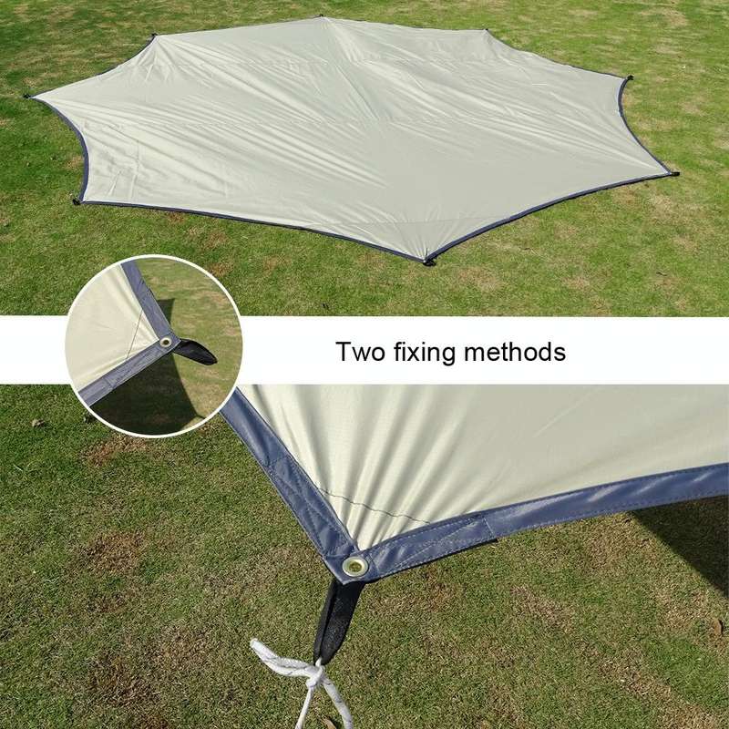 Outdoor Octagonal Curtain Tent Rain and Sun Protection Camping Sunshade Pergola, Color: Blue