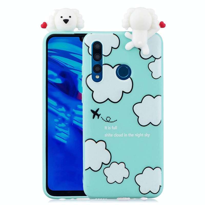 For Huawei Y7 (2019) Shockproof Cartoon TPU Protective Case(Clouds)