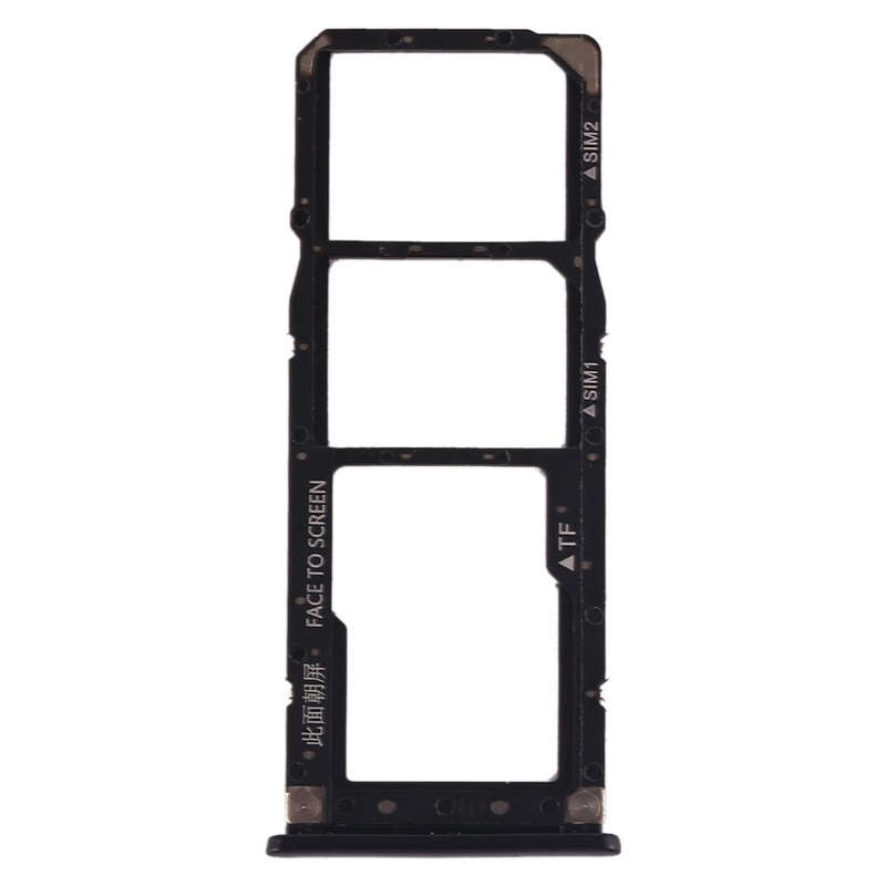 SIM Card Tray + SIM Card Tray + Micro SD Card Tray for Xiaomi Mi Play(Black)