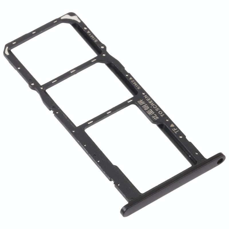SIM Card Tray + SIM Card Tray + Micro SD Card Tray for Honor 8S (Black)