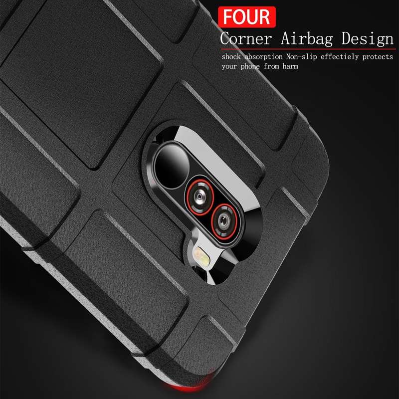 Full Coverage Shockproof TPU Case for Xiaomi Pocophone F1 (Black)