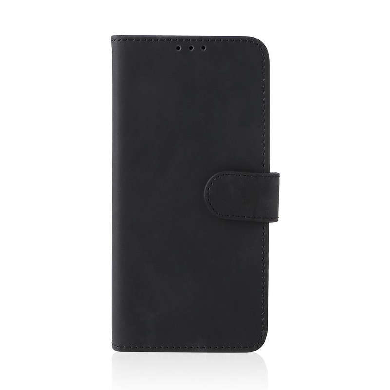 For Oukitel WP18 Skin Feel Magnetic Flip Leather Phone Case(Black)