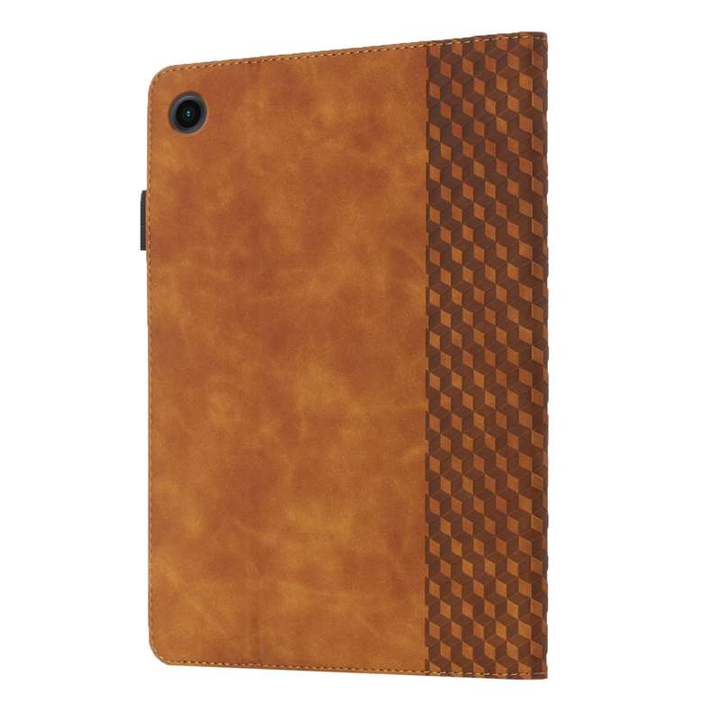 For Samsung Galaxy Tab A8 10.5 2021 X200/X205 Rhombus Skin Feel Horizontal Flip Tablet Leather Ca...