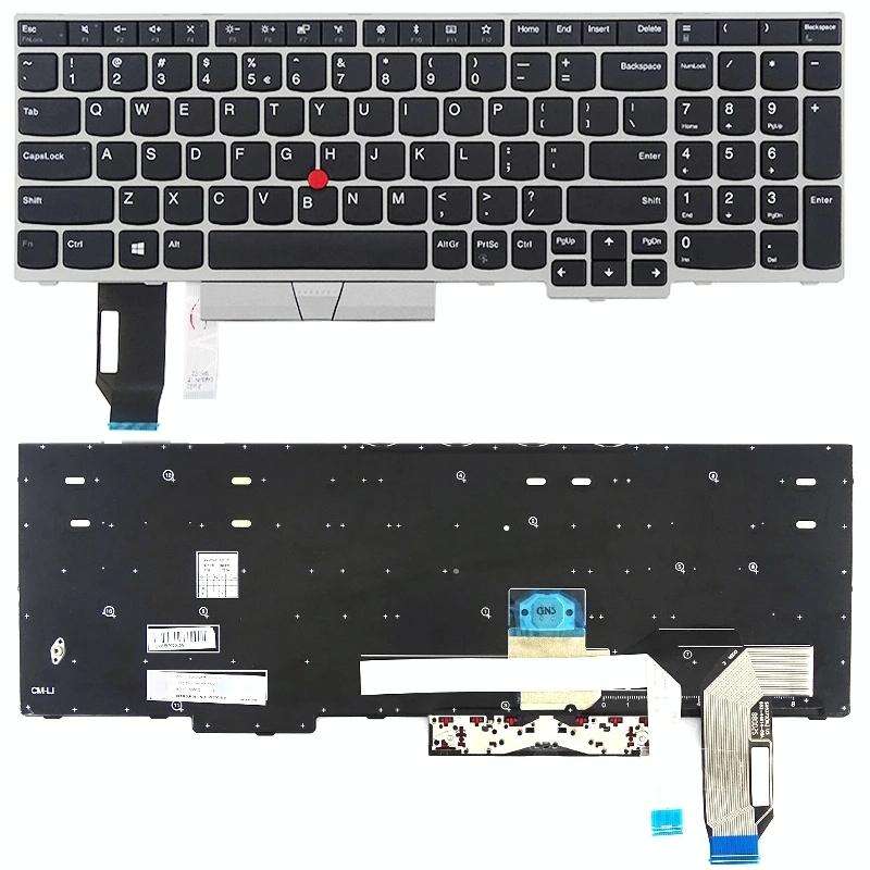 US Version Keyboard for Lenovo Thinkpad E580 E585 E590 E595 T590 P53S L580 L590 P52 P72 P53 P73 (...