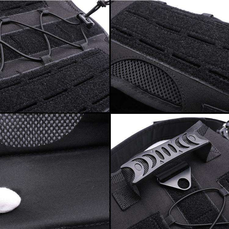 Training Dog Vest Outdoor Equipment Pet Clothes, Size: L(Black)