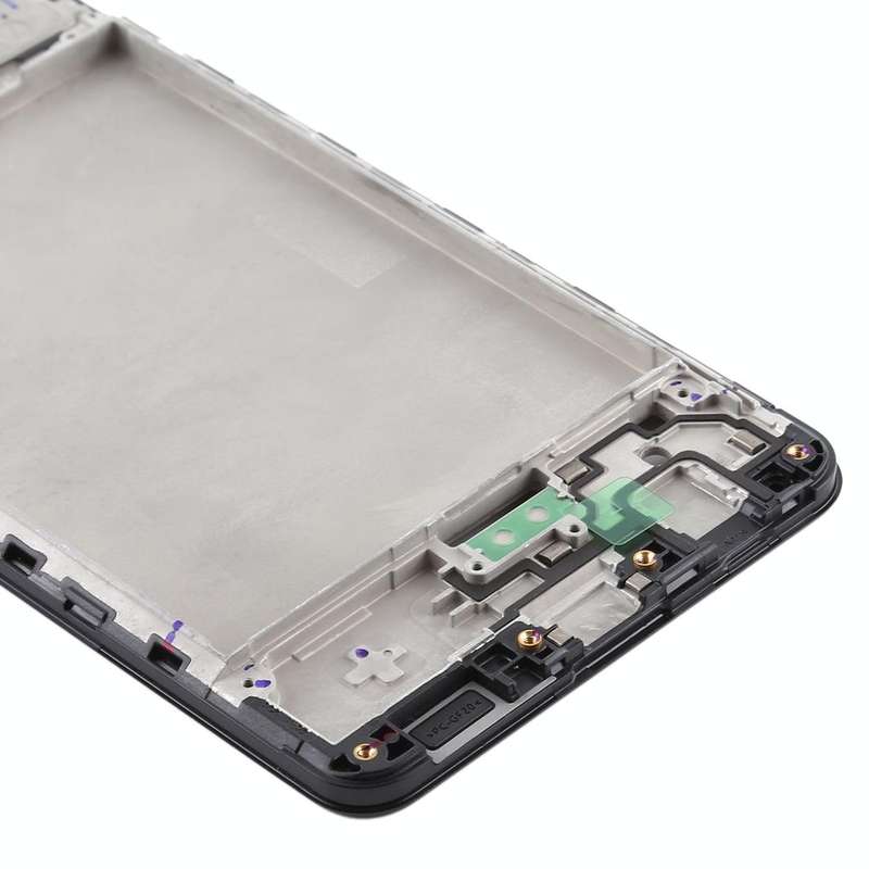 For Samsung Galaxy A21s  Front Housing LCD Frame Bezel Plate (Black)