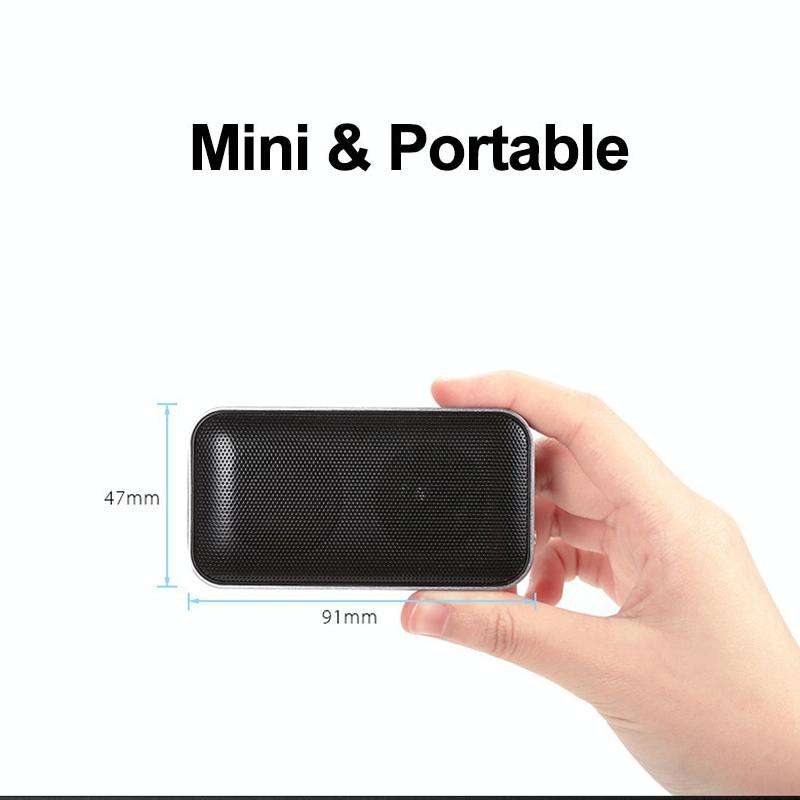 BT209 Outdoor Portable Ultra-thin Mini Wireless Bluetooth Speaker, Support TF Card & Hands-free C...