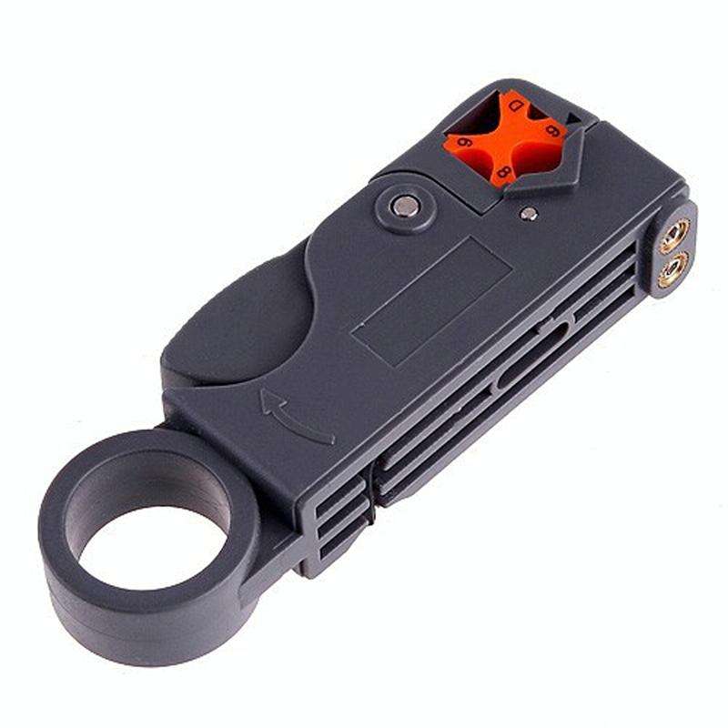 Rotary Coaxial Cable Wire Stripping Stripper Cutter Stripper for RG-59 / 6 / 58 Network Tool Comp...