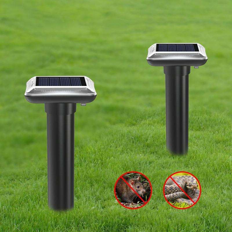 SJZ038 Outdoor Waterproof Solar Ultrasonic Rat Repeller Ultrasonic Animal Repeller, Color: Green