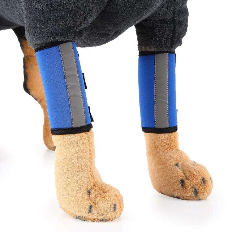 Pet Knee Protector Dog Surgery Injury Protective Cover, Size: M(Blue Reflection)