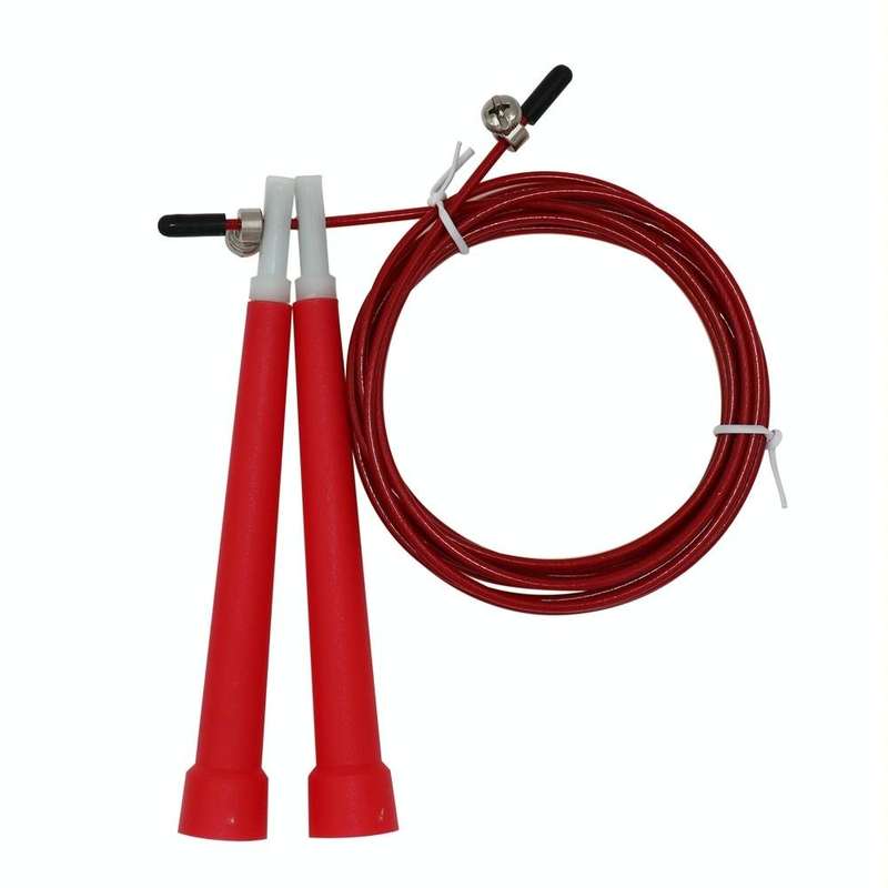Steel Wire Skipping Skip Adjustable Fitness Jump RopeLength: 3m(Red)
