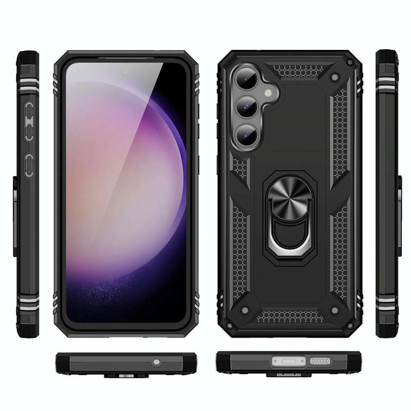 For Samsung Galaxy S23 FE 5G Shockproof TPU + PC Phone Case(Black)