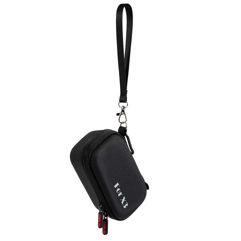 For Insta360 One X3 STARTRC Camera Carry Case with Carabiner & Strap(Black)