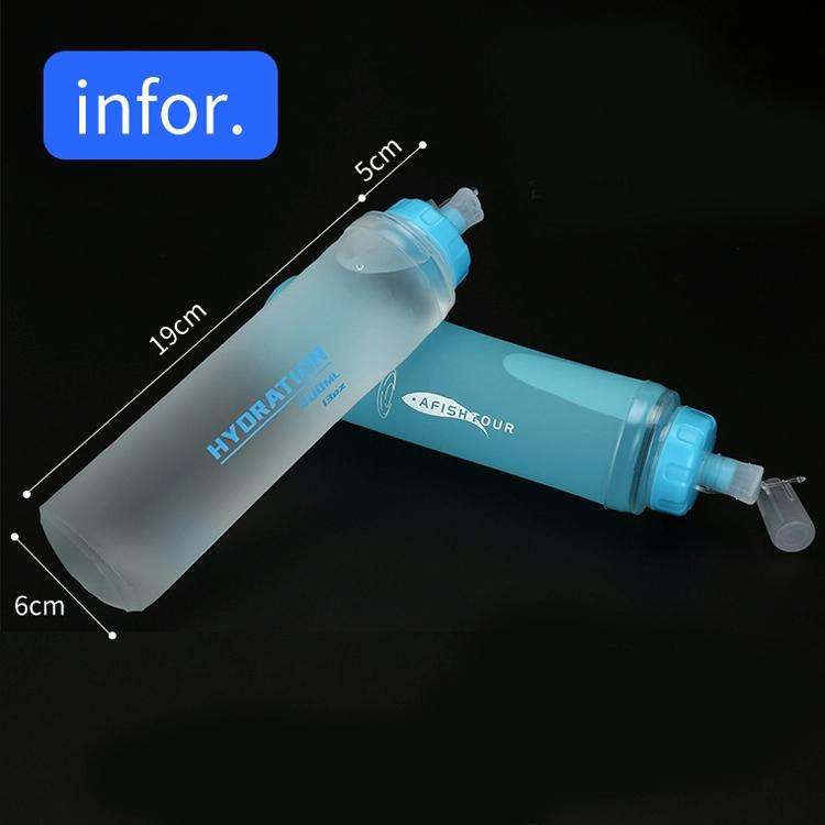 AFISHTOUR TPU Outdoor Sports Soft Water Bag Marathon Water Bottle Folding Water Bag, Capacity: 40...