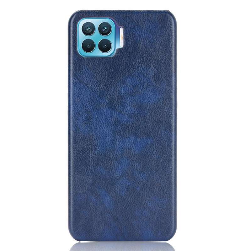 For OPPO F17 Pro / A93 / Reno4 Lite / Reno4 F Shockproof Litchi Texture PC + PU Case(Blue)