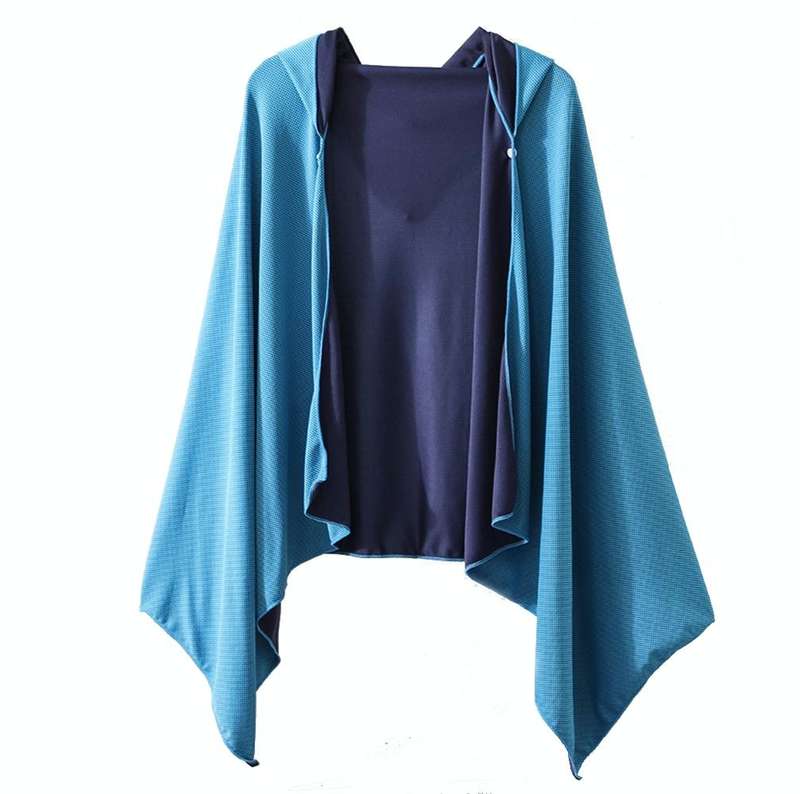 60 x 145cm Cool and Quick-drying Beach Cloak Diving Hooded Changing Clothes Absorbent Towel(Light...