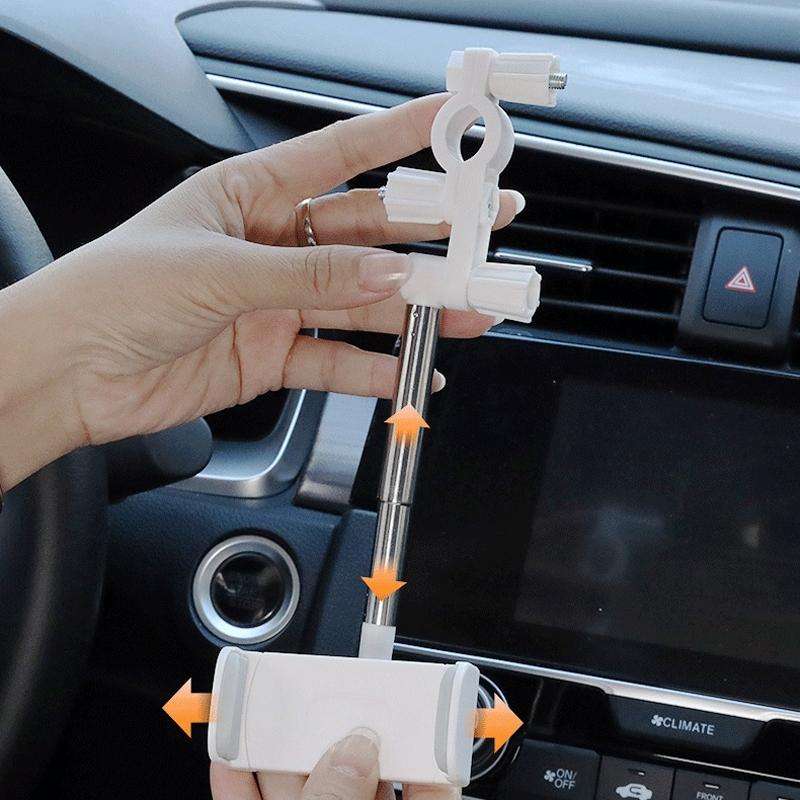 2 PCS Car Mobile Phone Bracket Rearview Mirror Navigation Bracket Driving Recorder Fixed Clipper ...
