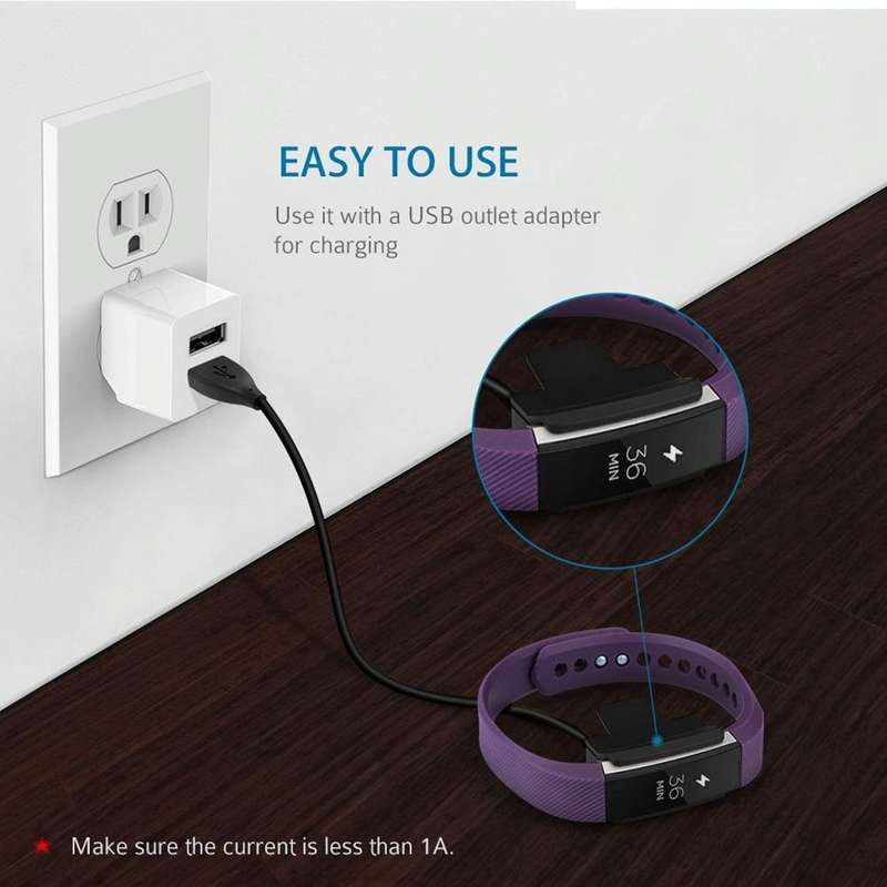 For Fitbit Alta Watch USB Charger Clip Cable, Length: 30cm