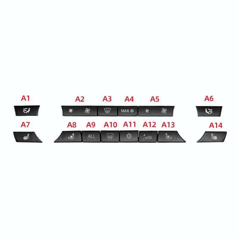 Car Air Conditioner Panel Switch Button 14-button 61319313923 for BMW F10 / F07 / F02