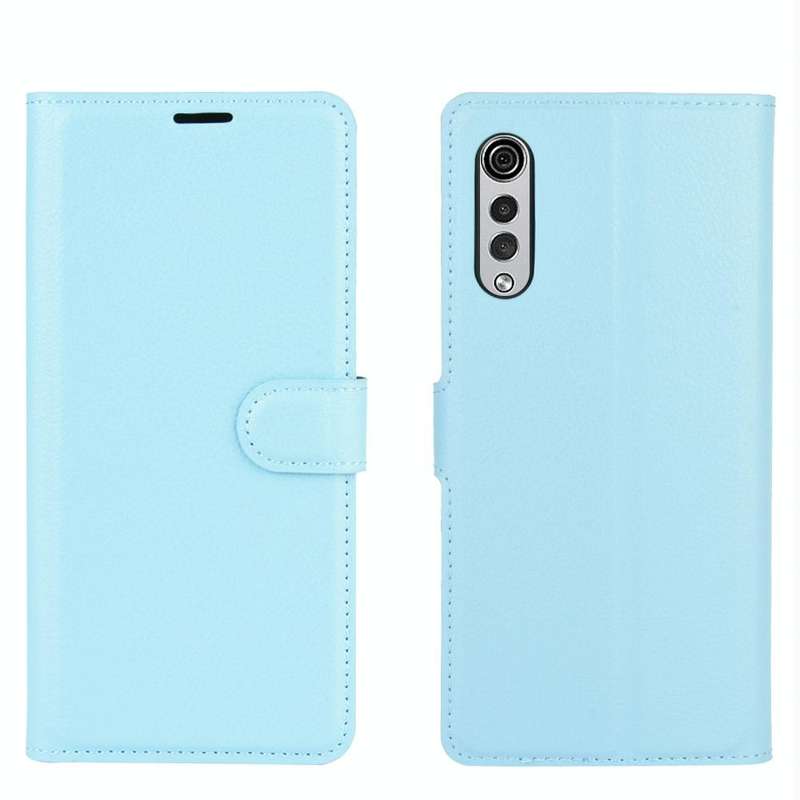 For LG Velvet Litchi Texture Horizontal Flip Protective Case with Holder & Card Slots & Wallet(Blue)