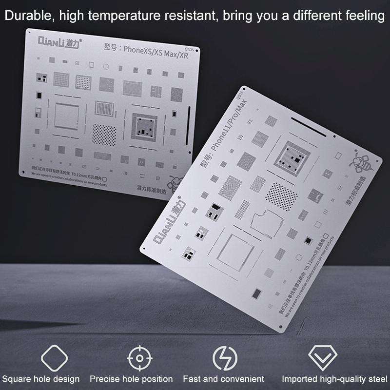 Qianli QS04 Bumblebee Stencils BGA Reballing Planting Tin Plate For iPhone X/8/8 Plus