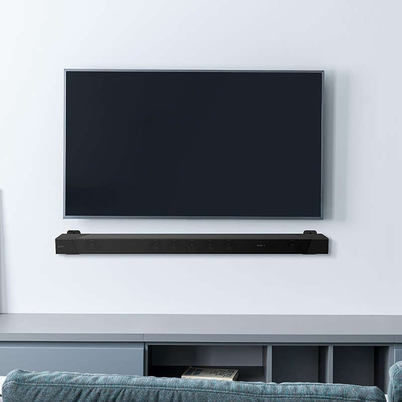 Universal Wall Bracket Non-Slip Storage Bracket for Long Strip Speaker(Black)