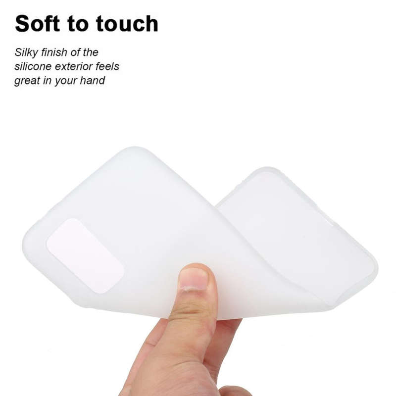 For Galaxy S20 Frosted Candy-Colored Ultra-thin TPU Phone Case(White)