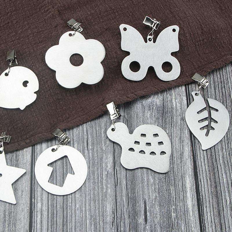 5pcs Stainless Steel Tablecloth Clip Windproof Tablecloth Weights Hanger(Butterfly TCC0010H)