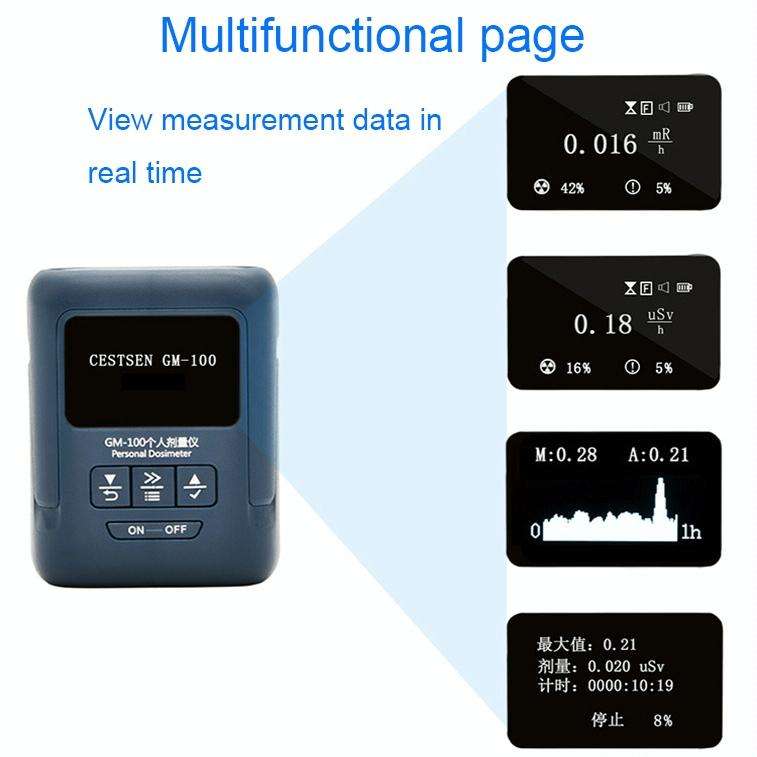 Nuclear Radiation Detector Radioactive Environment X-Ray Detector, Style: GM100A