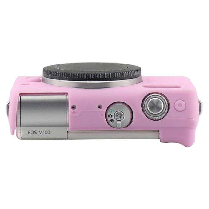 Soft Silicone Protective Case for Canon M100 (Pink)