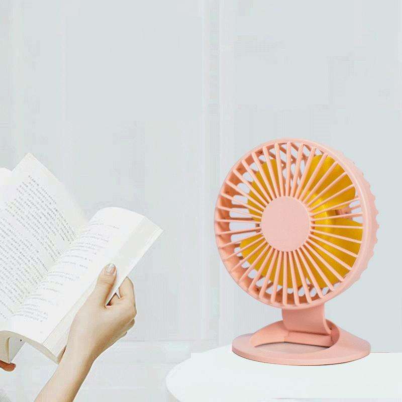 F2 Student USB Quiet Office Desktop Mini Fan, Colour: White Without Battery