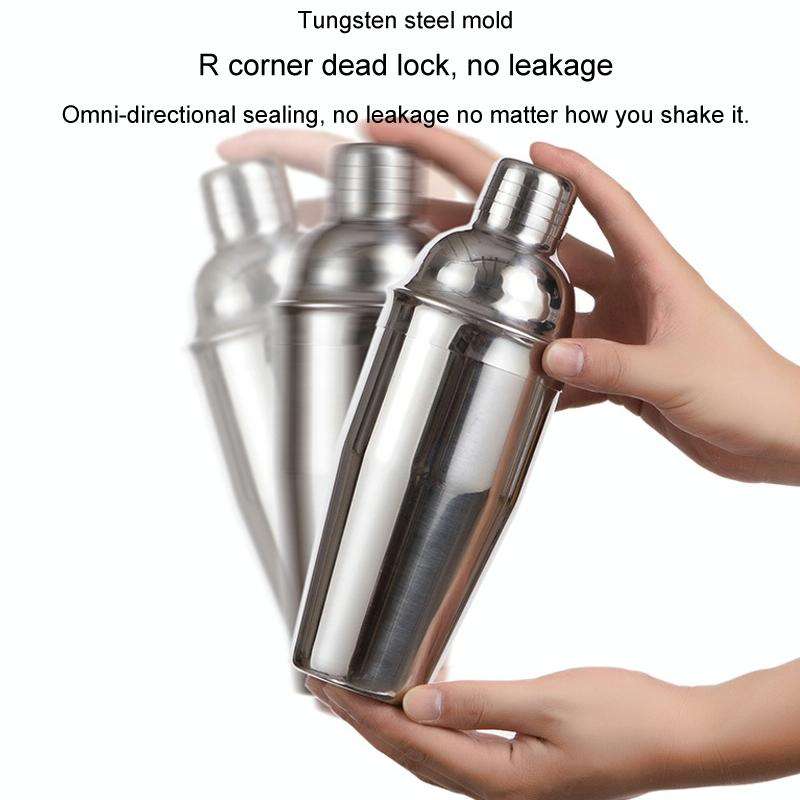 750ml 12 In 1 Stainless Steel Bartender Wooden Stand Set Cocktail Bartending Tools