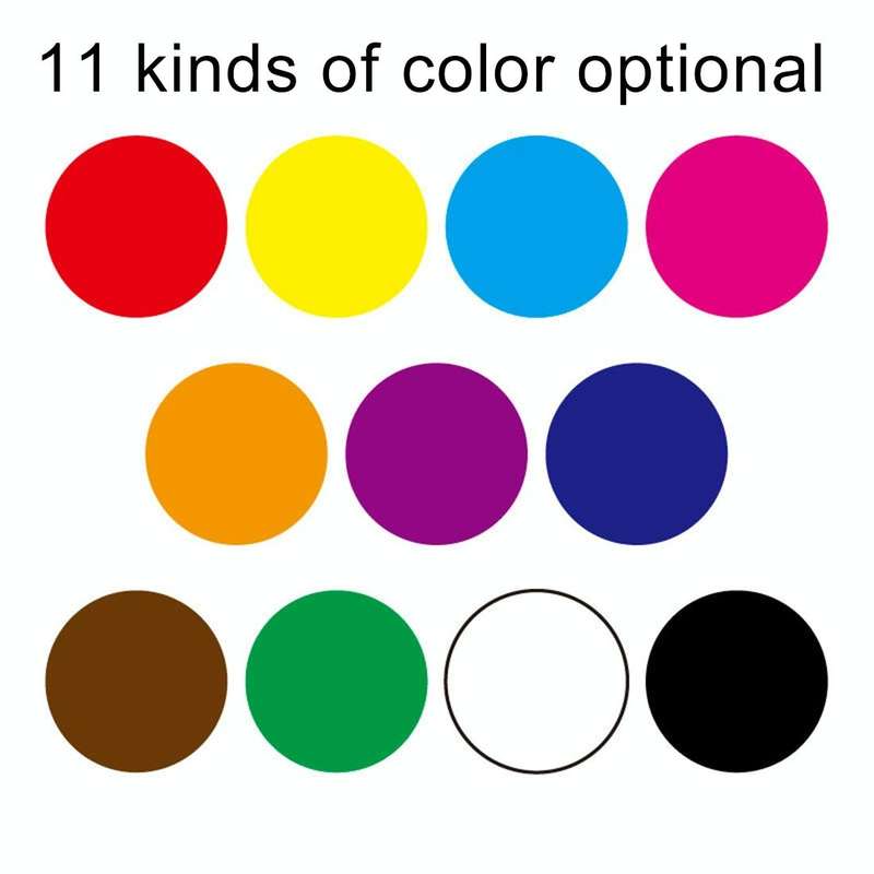 1000 PCS Round Shape Self-adhesive Colorful Mark Sticker Mark Label(Coffee)