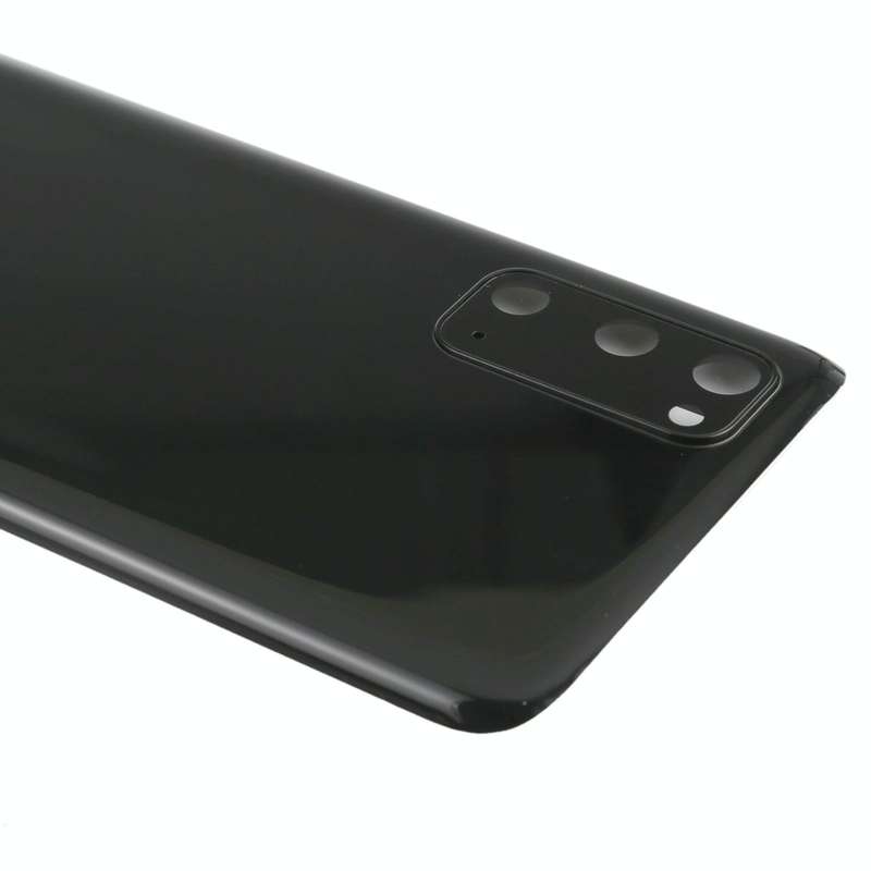 For Samsung Galaxy S20 Battery Back Cover with Camera Lens Cover (Black)