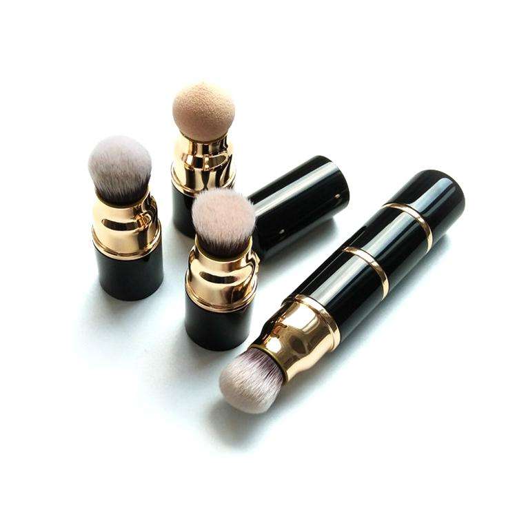 Three-In-One Makeup Brush Stitching Combination Makeup Brush Foundation Brush Loose Powder Brush ...
