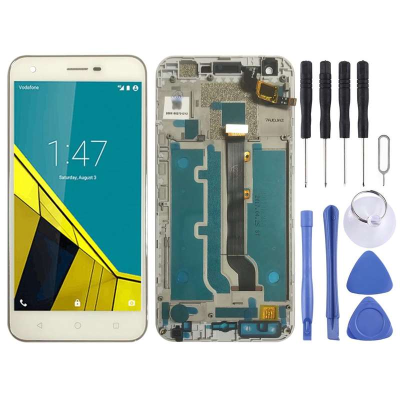 OEM LCD Screen for Vodafone Smart Ultra 6 VF-995N VF995N  Digitizer Full Assembly with FrameWhite)