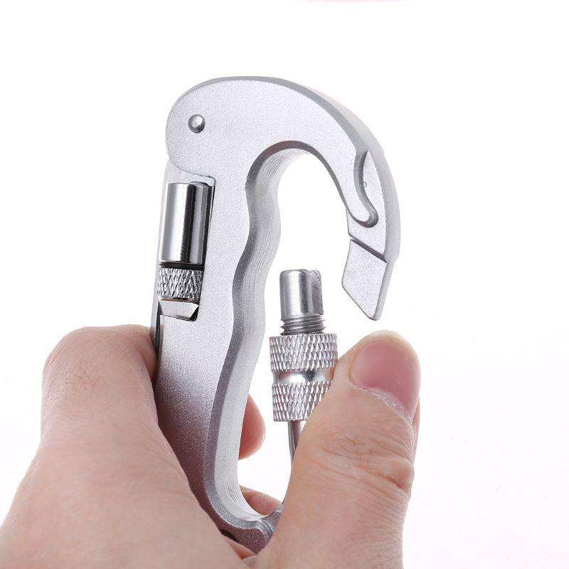 Multifunctional Folding Security Self Defense Folding Saw Carabiner Hanging Buckle Wild Survival ...