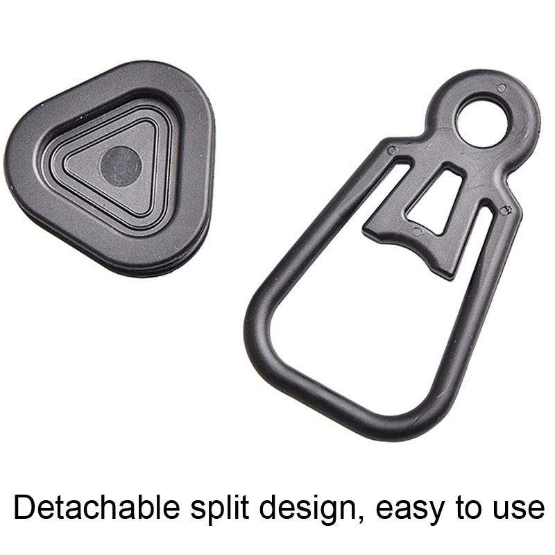 10 PCS Awning Banner Tarpaulin Plastic Clip Field Camping Mountaineering Tent Clip, Color: Black ...
