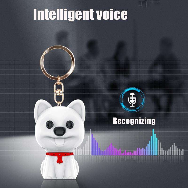 E300 Cute Pet High-Definition Noise Reduction Smart Voice Recorder MP3 Player, Capacity: 16GB(White)