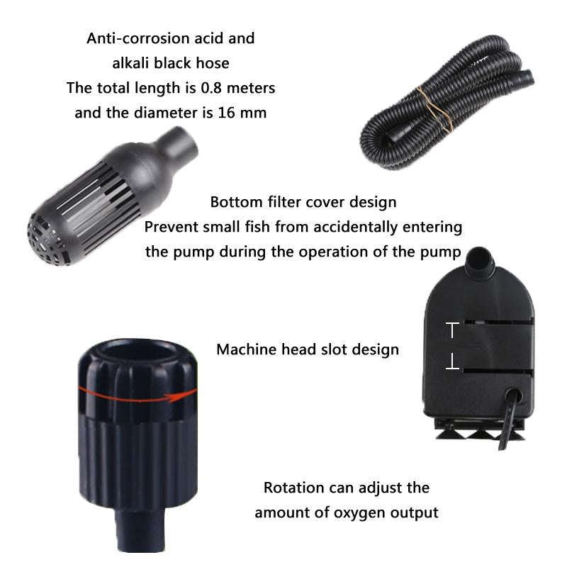 Multifunctional Fish Tank Filter Oxygenation Silent Pump, CN Plug, Specification: JP-700G 12W