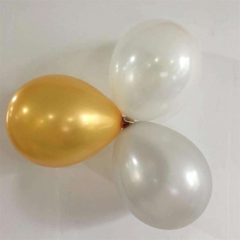 Classic Black Gold Latex Balloon Set Birthday Party Balloon Chain Room Decoration Set