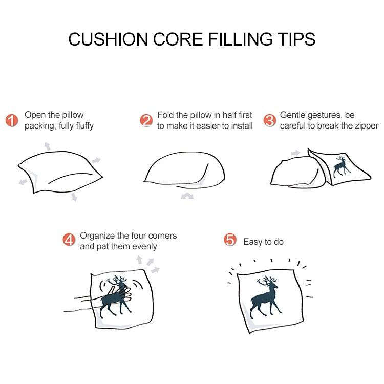 2 PCS Black and White Simple and Modern Geometric Abstract Decorative Pillowcases Polyester Throw...