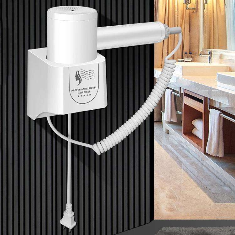 Hotel Hair Dryer Wall Mount High Power Hair Dryer Household Hair Cylinder Dryer, CN Plug(Hotel Ha...