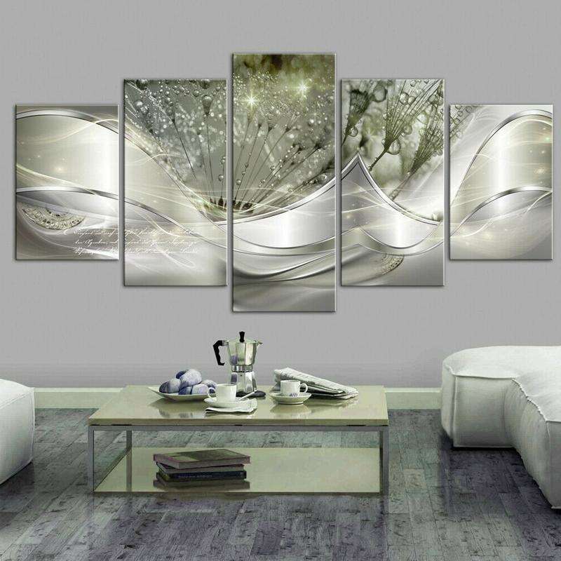 Sofa Background Wall Decorative Painting Hanging Paintings Frameless, Size: 30x80cm(Green)