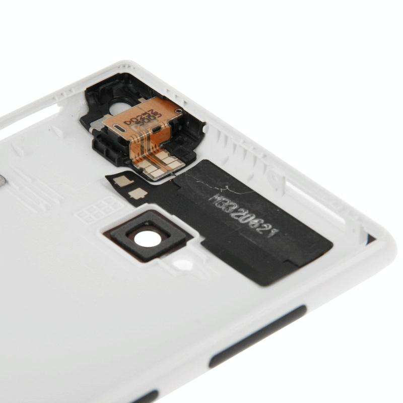 Smooth Surface Plastic Back Housing Cover  for Nokia Lumia 720(White)