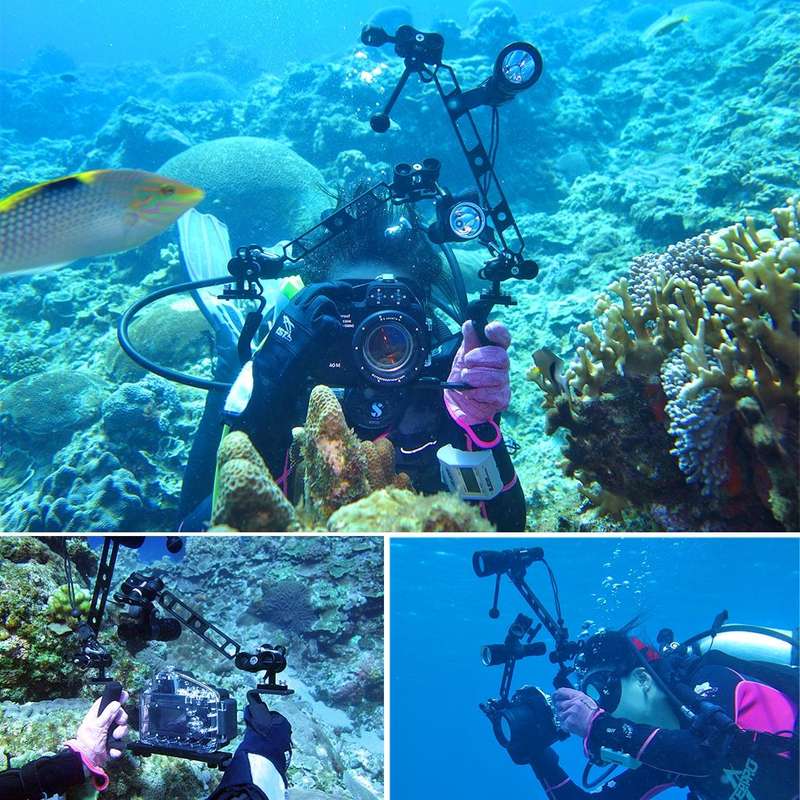 PULUZ 40m Underwater Depth Diving Case Waterproof Camera Housing for Sony A6000 (E PZ 16-50mm F3....