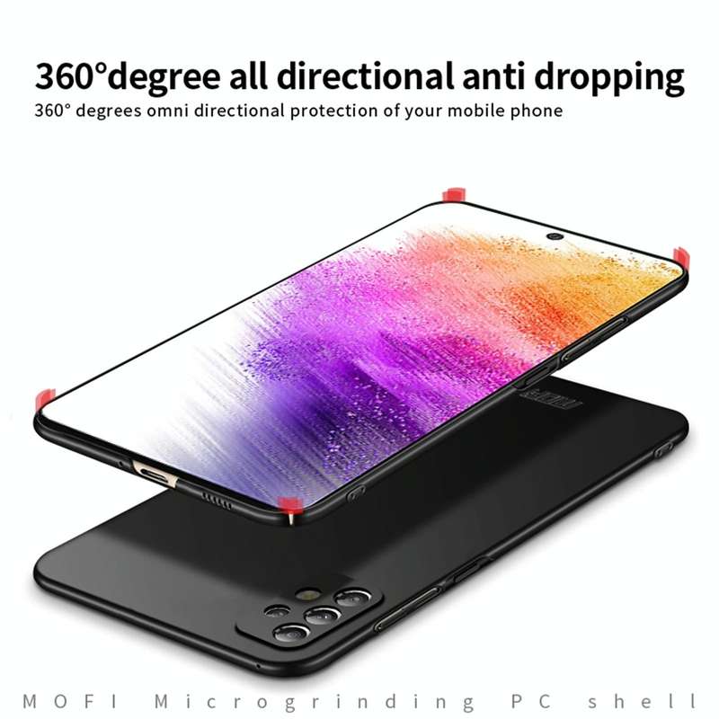 For Samsung Galaxy A73 5G MOFI Frosted PC Ultra-thin Hard Phone Case(Rose gold)